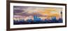 Munich Skyline at Dusk with Alps-Markus Bleichner-Framed Art Print