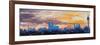 Munich Skyline at Dusk with Alps-Markus Bleichner-Framed Art Print