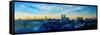 Munich Skyline at Dusk-Markus Bleichner-Framed Stretched Canvas