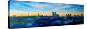 Munich Skyline at Dusk-Markus Bleichner-Stretched Canvas