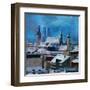 Munich Skyline in Winter with Snow-Markus Bleichner-Framed Art Print