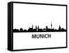 Munich Skyline-unkreatives-Framed Stretched Canvas