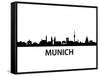 Munich Skyline-unkreatives-Framed Stretched Canvas