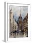 Munich Street-Wild Apple Portfolio-Framed Art Print