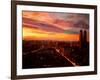 Munich Sunset with Church of Our Lady-Markus Bleichner-Framed Art Print