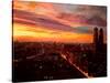 Munich Sunset with Church of Our Lady-Markus Bleichner-Stretched Canvas