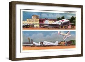 Municipal Airport, Chicago, Illinois-null-Framed Art Print