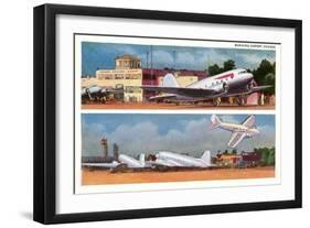 Municipal Airport, Chicago, Illinois-null-Framed Art Print