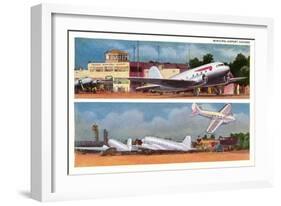 Municipal Airport, Chicago, Illinois-null-Framed Art Print