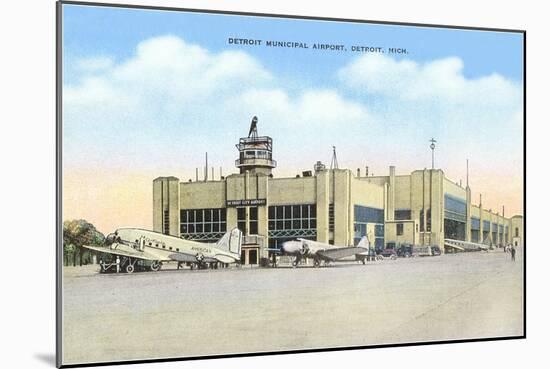 Municipal Airport, Detroit, Michigan-null-Mounted Art Print