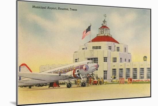 Municipal Airport, Houston, Texas-null-Mounted Art Print