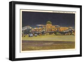 Municipal Airport, Kansas City, Missouri-null-Framed Art Print