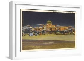 Municipal Airport, Kansas City, Missouri-null-Framed Art Print