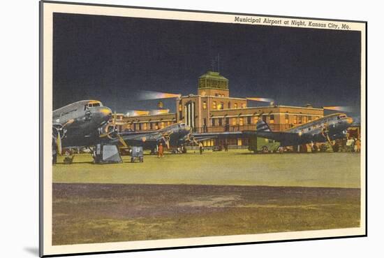 Municipal Airport, Kansas City, Missouri-null-Mounted Art Print