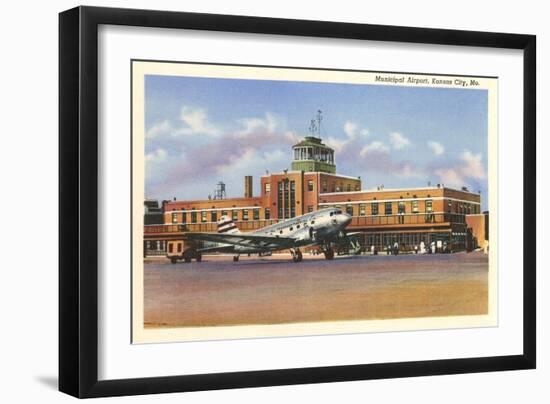 Municipal Airport, Kansas City, Missouri-null-Framed Art Print
