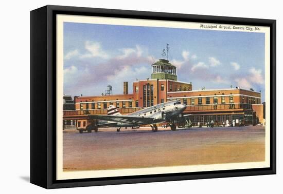 Municipal Airport, Kansas City, Missouri-null-Framed Stretched Canvas