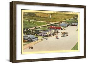 Municipal Airport, Salt Lake City, Utah-null-Framed Art Print