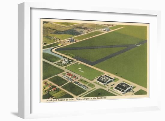 Municipal Airport, Tulsa, Oklahoma-null-Framed Art Print