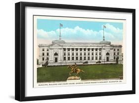 Municipal Building, Courthouse, Wilmington, Delaware-null-Framed Art Print