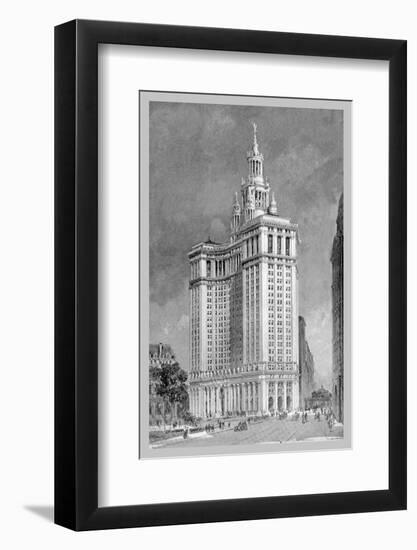 Municipal Building-Moses King-Framed Photo