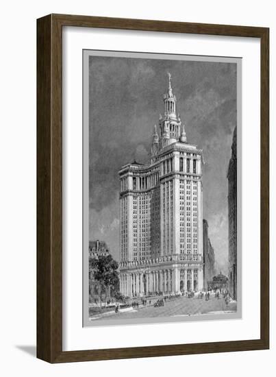 Municipal Building-Moses King-Framed Art Print