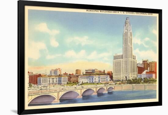 Municipal Buildings, Columbus, Ohio-null-Framed Art Print