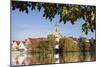 Municipal Church of Stadtkirche St. Laurentius, Nurtingen, Neckar River-Marcus Lange-Mounted Photographic Print