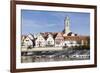 Municipal Church of Stadtkirche St. Laurentius, Nurtingen, Neckar River-Marcus Lange-Framed Photographic Print