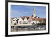 Municipal Church of Stadtkirche St. Laurentius, Nurtingen, Neckar River-Marcus Lange-Framed Photographic Print