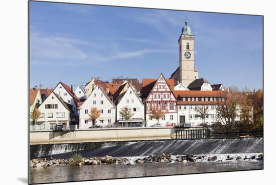 Municipal Church of Stadtkirche St. Laurentius, Nurtingen, Neckar River-Marcus Lange-Mounted Photographic Print