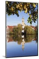 Municipal Church of Stadtkirche St. Laurentius, Nurtingen, Neckar River-Marcus Lange-Mounted Photographic Print