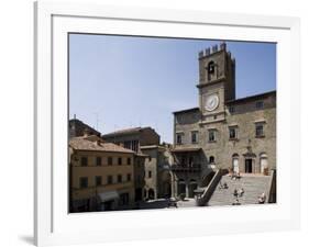 Municipal House of Cortona, Tuscany, Italy-Angelo Cavalli-Framed Photographic Print