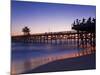 Municipal Pier at Sunset, San Clemente, Orange County, Southern California, USA-Richard Cummins-Mounted Photographic Print