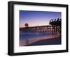 Municipal Pier at Sunset, San Clemente, Orange County, Southern California, USA-Richard Cummins-Framed Photographic Print