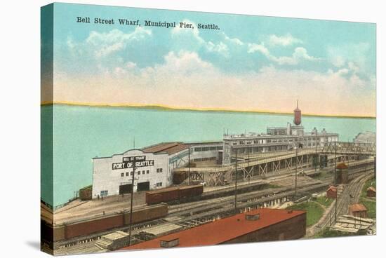 Municipal Pier, Seattle, Washington-null-Stretched Canvas