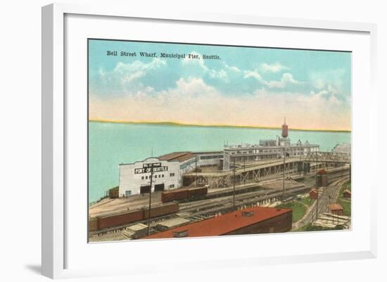 Municipal Pier, Seattle, Washington-null-Framed Art Print