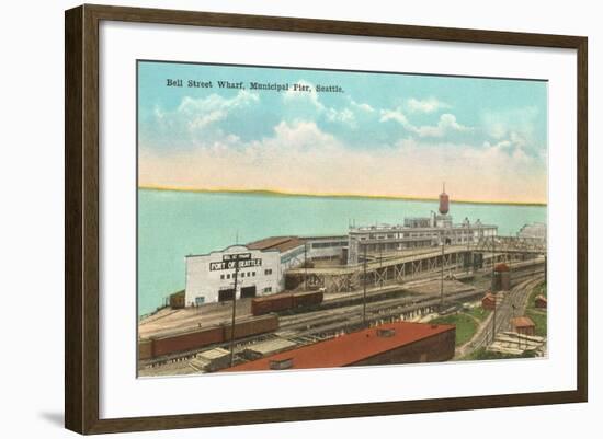 Municipal Pier, Seattle, Washington-null-Framed Art Print