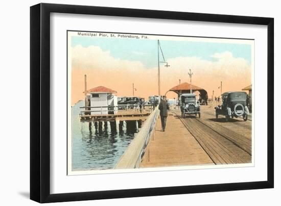 Municipal Pier, St. Petersburg, Florida-null-Framed Art Print