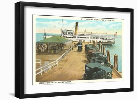 Municipal Pier, St. Petersburg, Florida-null-Framed Art Print