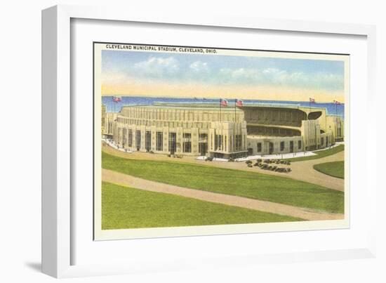 Municipal Stadium, Cleveland, Ohio-null-Framed Art Print