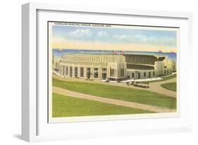 Municipal Stadium, Cleveland, Ohio-null-Framed Art Print
