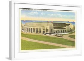 Municipal Stadium, Cleveland, Ohio-null-Framed Art Print