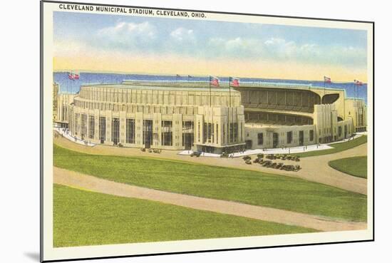 Municipal Stadium, Cleveland, Ohio-null-Mounted Art Print