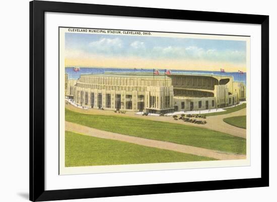 Municipal Stadium, Cleveland, Ohio-null-Framed Art Print