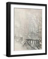 'Munition City', 1916, (1917)-Joseph Pennell-Framed Giclee Print