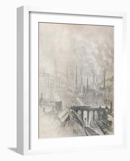 'Munition City', 1916, (1917)-Joseph Pennell-Framed Giclee Print
