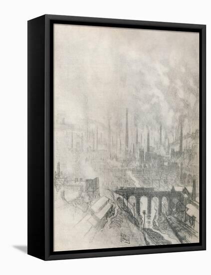'Munition City', 1916, (1917)-Joseph Pennell-Framed Stretched Canvas