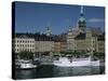 Munkbroleden Waterfront, Gamla Stan (Old Town), Stockholm, Sweden, Scandinavia-Duncan Maxwell-Stretched Canvas