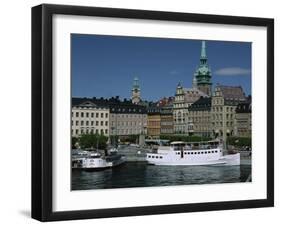 Munkbroleden Waterfront, Gamla Stan (Old Town), Stockholm, Sweden, Scandinavia-Duncan Maxwell-Framed Photographic Print