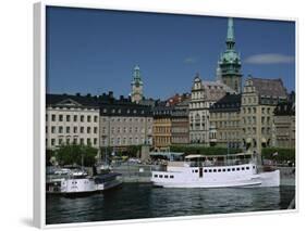 Munkbroleden Waterfront, Gamla Stan (Old Town), Stockholm, Sweden, Scandinavia-Duncan Maxwell-Framed Photographic Print